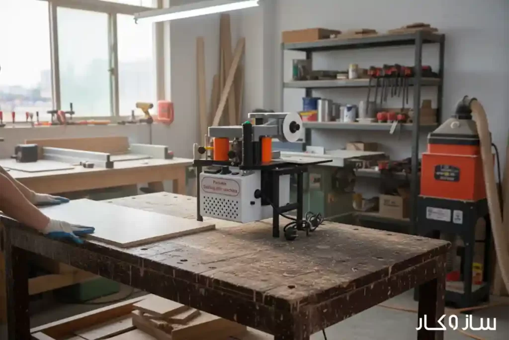 دستگاه لبه چسبان رومیزی رونیا و ویژگی های آن برای کارگاه های کوچک